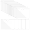 20/30Pcs Self-Adhesive Label Holder Card Pockets Sleeves Label Holder Clear Library Card Holders with Top Open for Index Cards 1