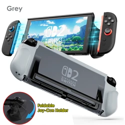 Premium Clear Protective Case Kit - Anti - Scratch & Shock - Absorbing with Ergonomic Grip (Foldable Grey)