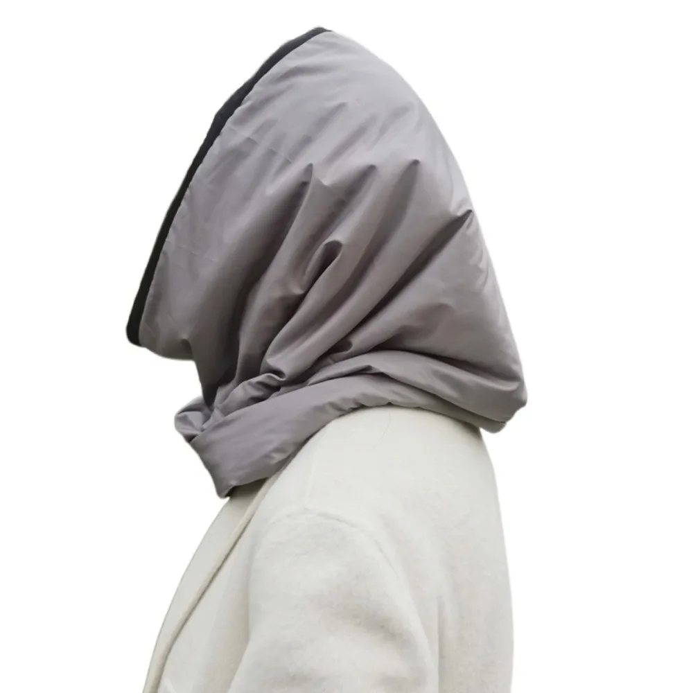 Bufanda gruesa infinita con capucha, bufanda impermeable a prueba de viento, capucha, bufanda con anillo de tamaño enorme, deportes al aire libre