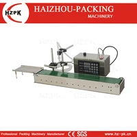 HZPK Table Top Digital Control Electric Small Volume Plastic Bottle Water Cosmetic Liquid Oil Filling Machine With Conveyor Auto 1