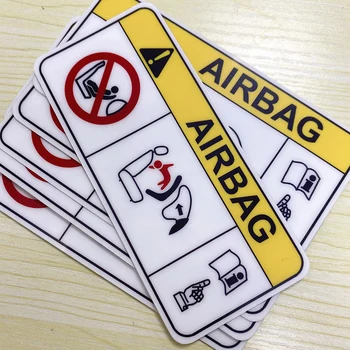 Adesivi per auto airbag Decalcomania in vinile impermeabile Accessori per auto Pegatinas Para Coche Car Styling fai da te