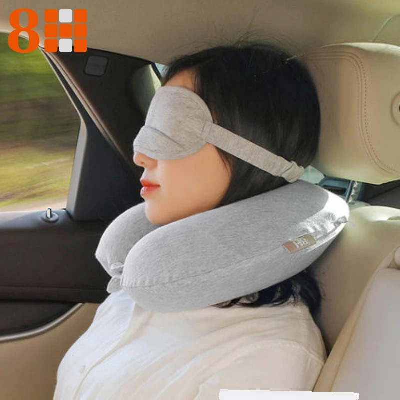 

8H U Shaped Memory Foam Neck Pillows Soft Slow Rebound Space Travel Pillow Solid Neck Cervical Healthcare Bedding