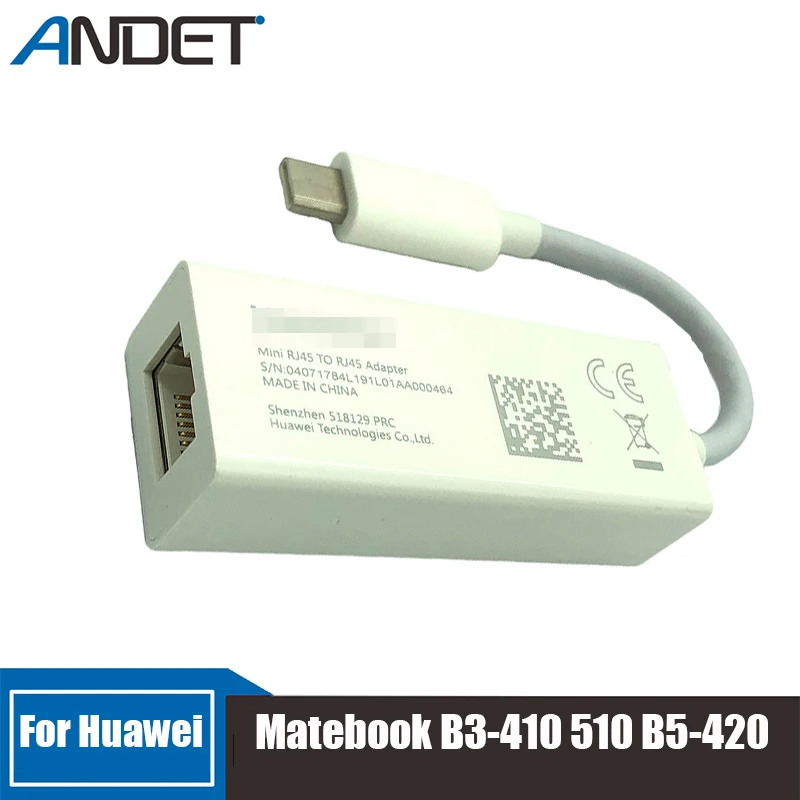 

Сетевая карта, новинка для HUAWEI MateBook B3-410 B3-510 MINI RJ45 к RJ45, адаптер преобразователя для планшетного ПК
