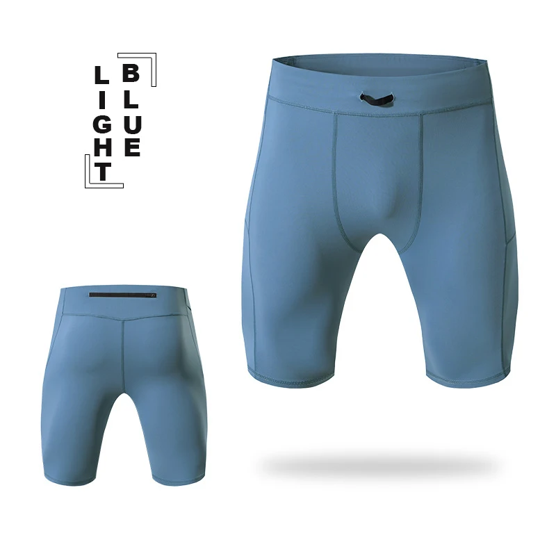 Compression Shorts Men Quick Dry Bodybuilding Tights Shorts Fitness Leggings Elastic Waist Sport Bottoms Gym Running Shorts Men 4
