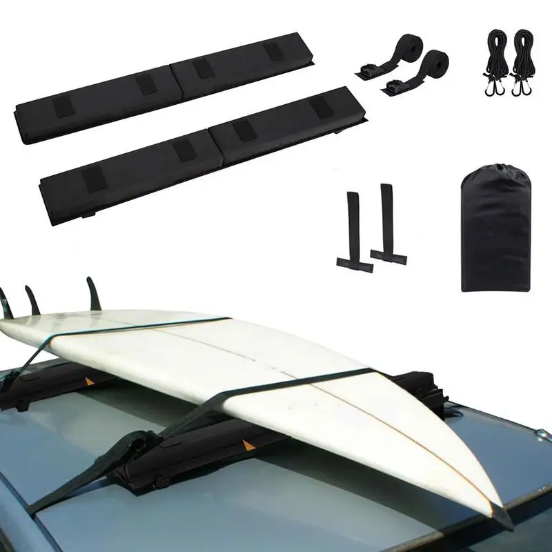 Oxford Soft Car Roof Rack Pad Kayak Canoe Bike Luggage Car Roof Cross Bars Cover Wrap Snowboard Board Carrier Protective Bar автомобильный багажник carcam soft rack b8807