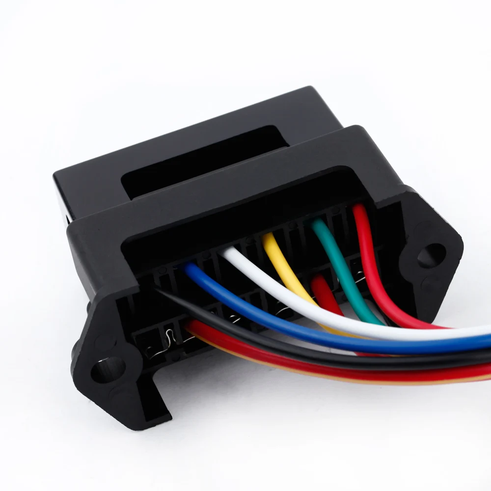 Car Fuses Kit Fuse Box Fuse Box Holder 6 Way DC32V Circuit Car Trailer Auto Blade 2-input 6-output Wire