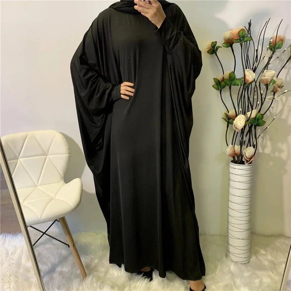 Eid Hooded Women Dress Muslim Prayer Garment Jilbab Abaya Long Khimar Overhead Ramadan Gown Abayas Islam Clothes Niqab Djellaba