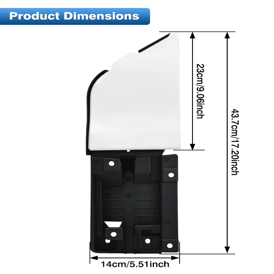 Fuel Filler Door Housing With Gas Cap Cover - Fits Ford Transit 150/250/350/350HD 2015-2023 Gasoline Models