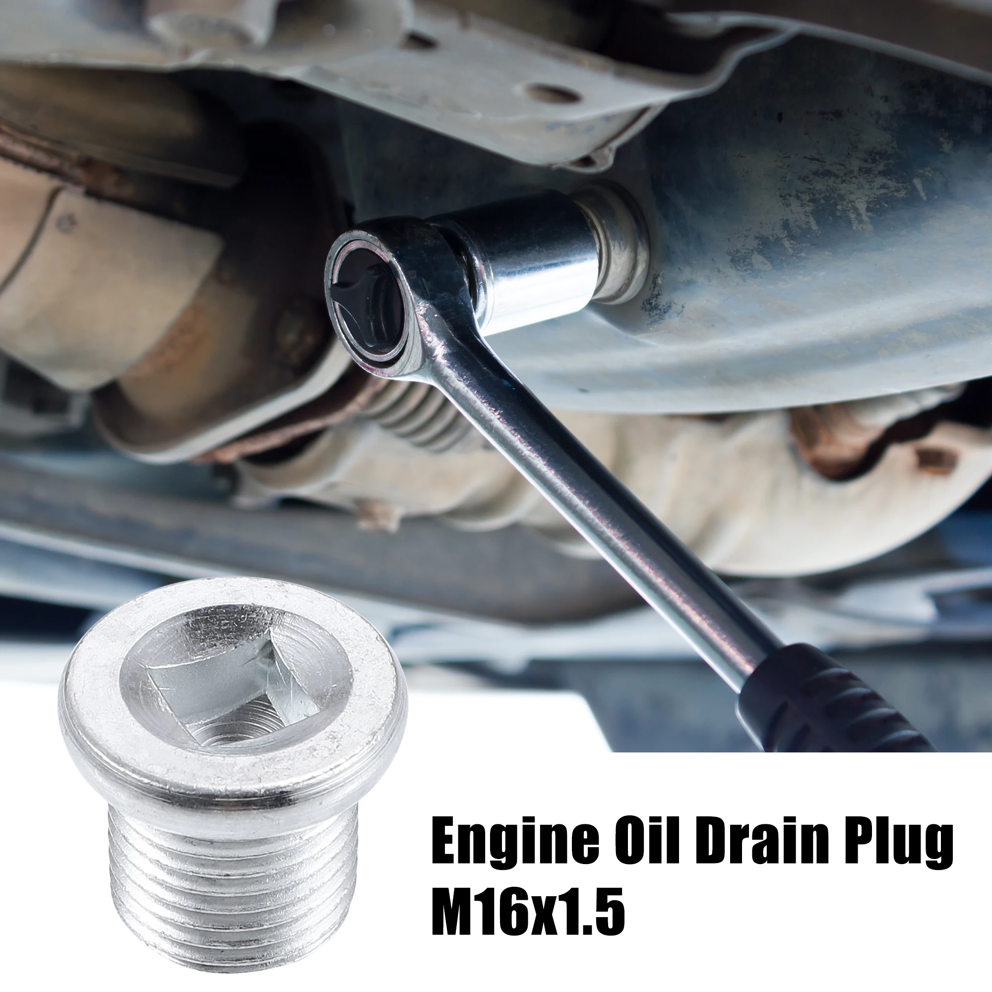 M16x1.5 Steel Engine Oil Drain Plug Screw with Gasket for Nissan Platina Qashqai MK2 Terrano MK3