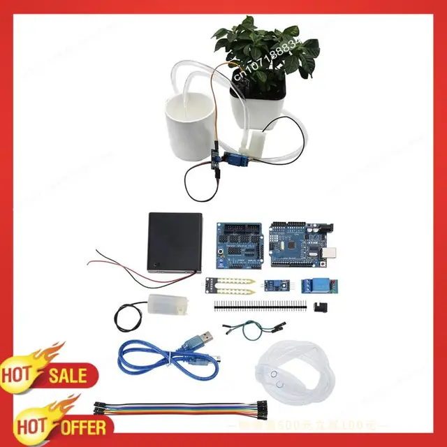 B47C Automatic Irrigation System Self Watering DIY Kit Garden Greenhouse Flower Water Pump Soil Moisture Sensor Relay Module 2