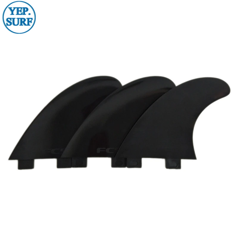 UPSURF FCS Fins G5 Medium Surf Board Fin Black Plastic Material Double Tabs Fin 3 Pcs/set Surfing Board M Size tabla de surf