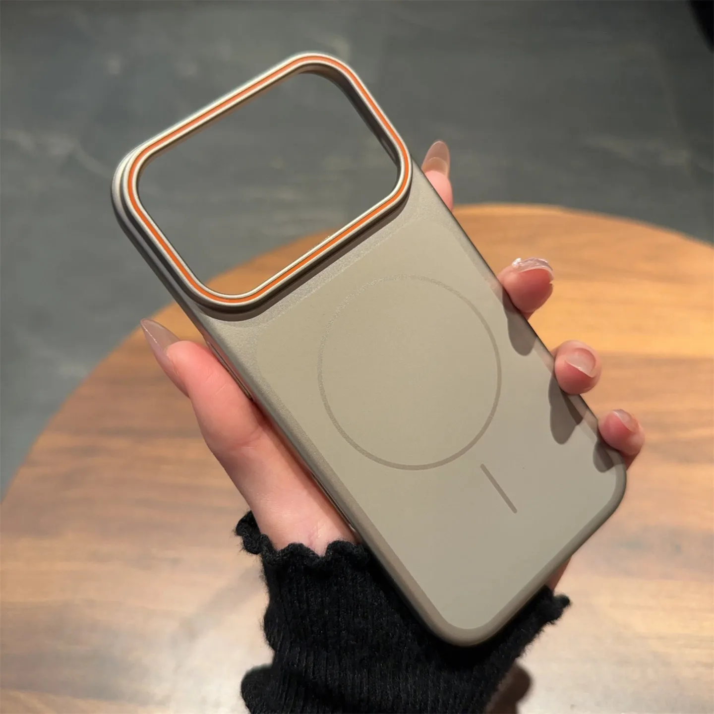 Enhanced Product Title: Premium Metallic Magnetic Shockproof Slim Case with Matte Finish