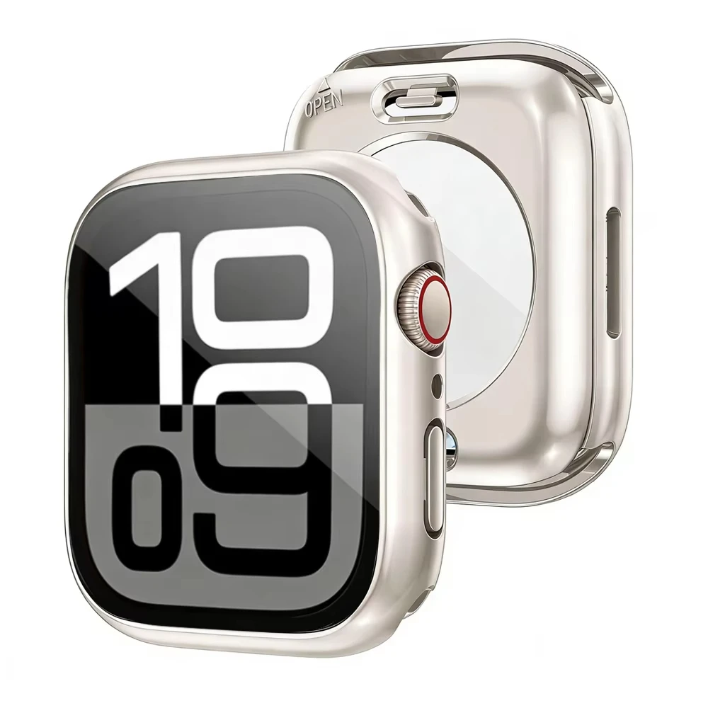 Universal 3-in-1 Waterproof Smartwatch Protective Case with 360° Coverage and PC Bumper