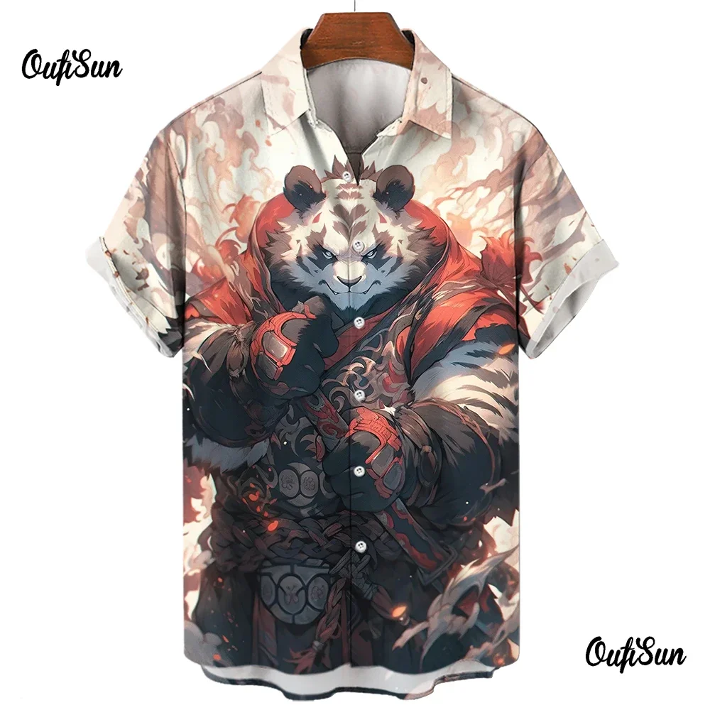 Рисунок 3 - Мужская рубашка с забавным 3D принтом панды