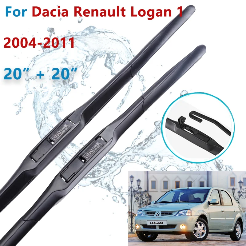 

Car Wiper Blades for Dacia Renault Logan 1 I 2004 2005 2006 2007 2008 2009 2010 2011 MK1 Front Windscreen Windshield Wiper