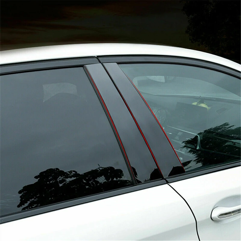 For BMW F10 F11 F07 2010-2016 Carbon Fber Pllar Post Wndow Trm Door