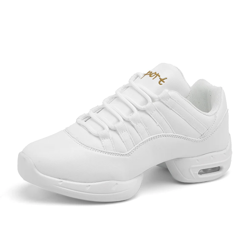 

Dance Sneakers Women's Jazz Shoes Leather upper Breathable modern outsole Dance sneakers Dance fitness shoes