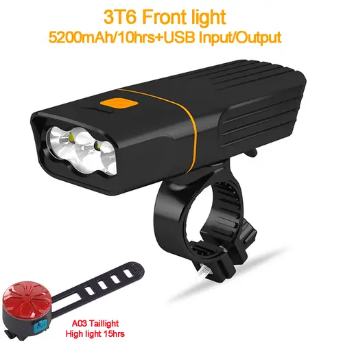 18650 Rechargeable Bicycle Light USB Outdoor MTB Bike Front Lamp 3T6 Led Cycling Handlebar Headlight For Safely Night Riding - Image 12