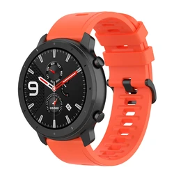 Silicone Sport Watchband - 20/22mm Replacement Strap for Strap 22mm width (Official orange B)