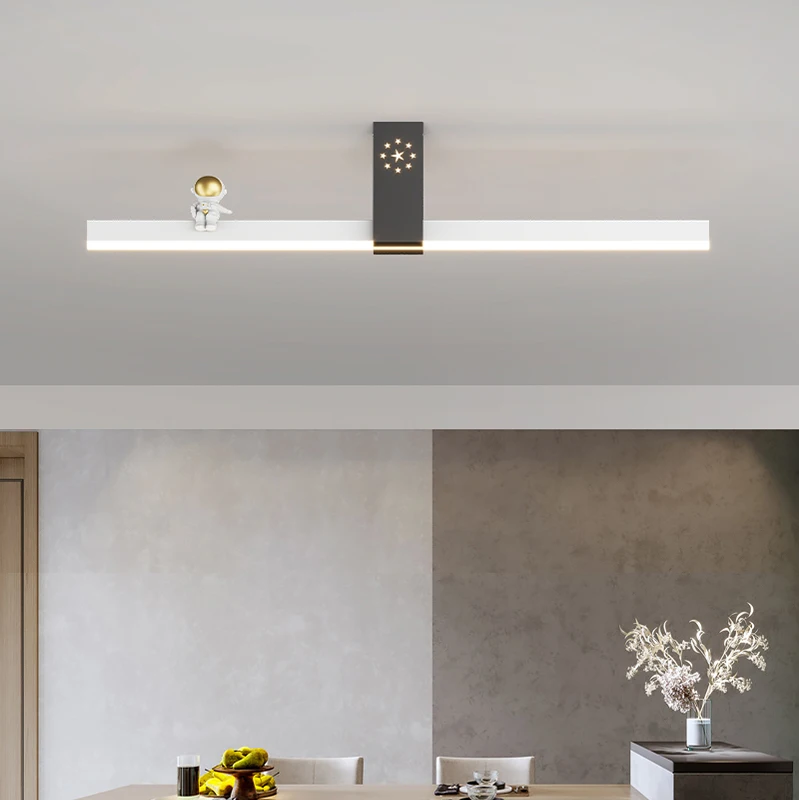 

Minimalist LED Long Strip Ceiling Chandelier Light Hanging Lamps For Bedroom Aisle Corridor Living Dinning Room Balcony Lustres