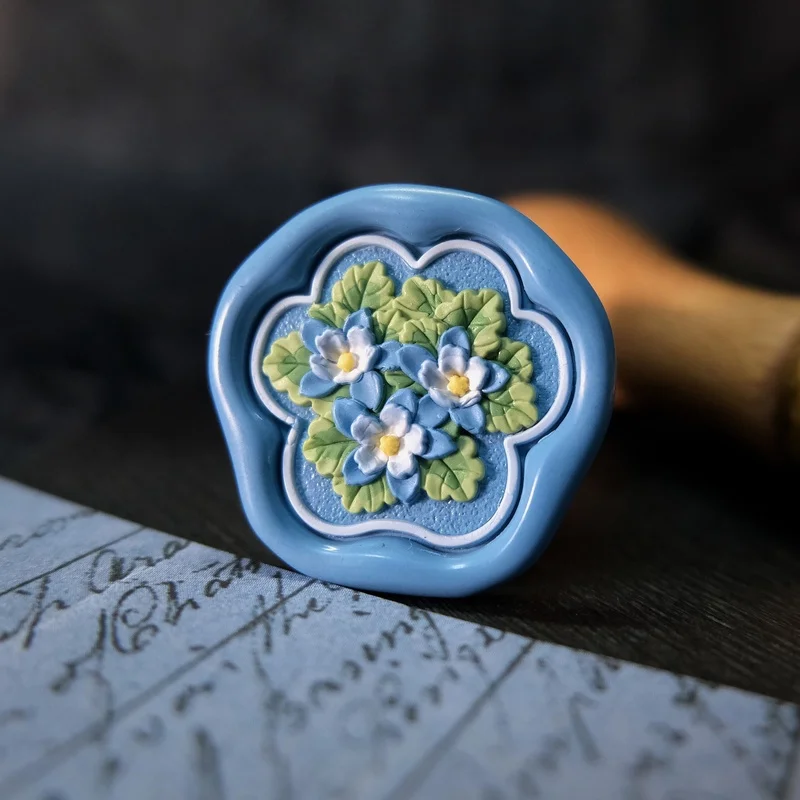 Fire Seal Stamp Copper Head 3D Special-Shaped Frosted Relief Wax Seal Stamp Carved Brass Head Envelope Diy Toy