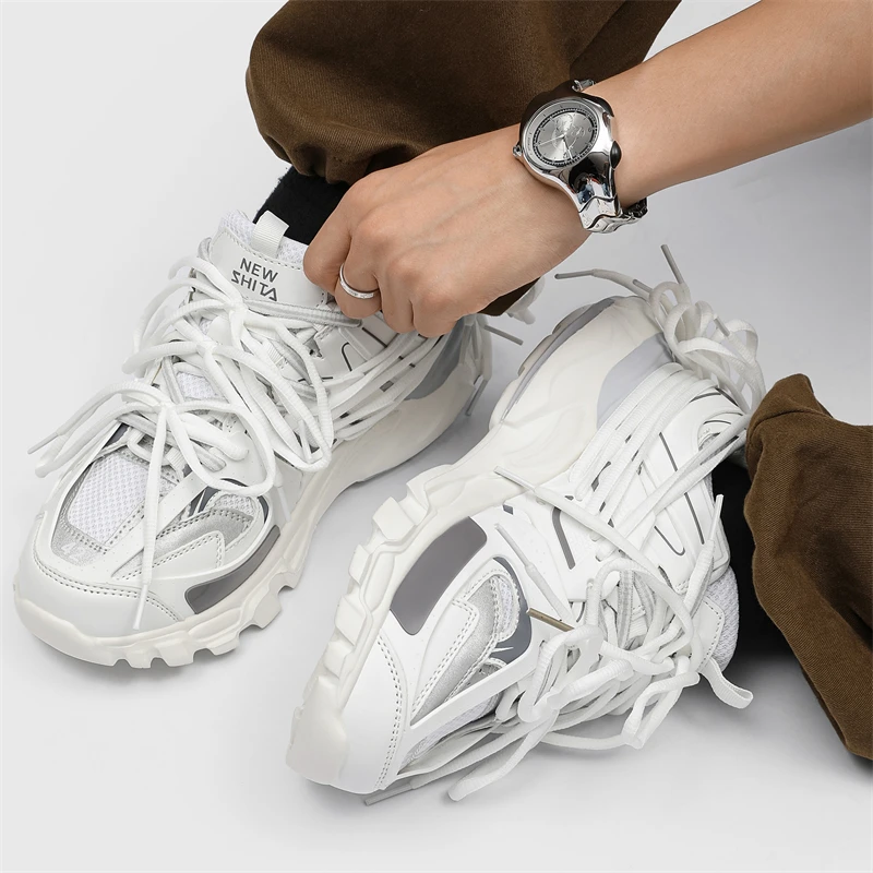 Women's Luxary Chunky Sneakers Spring Breathable Shoes for Men's Sports Running Casual Ladies Fitness Shoes