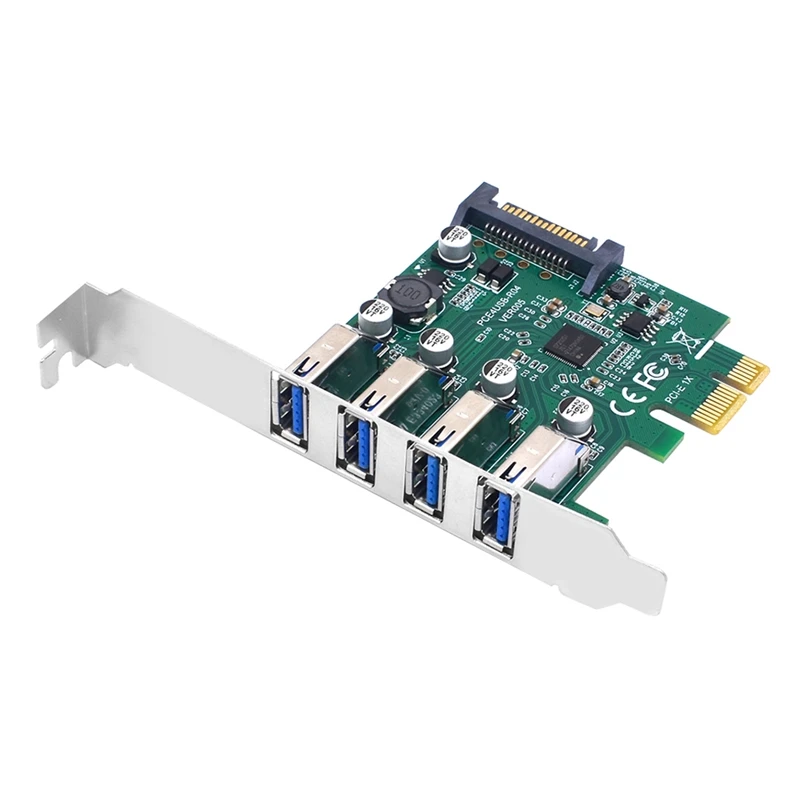 

1 шт., PCI-E контроллер с 4 портами usb, 5 Гбит/с