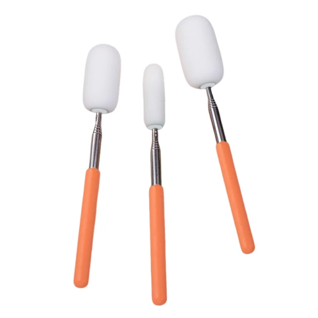Bâton télescopique en éponge absorbante pour poterie, Sculpture, porte-éponge, bâton de lancer en céramique, outils de coupe de poterie 5