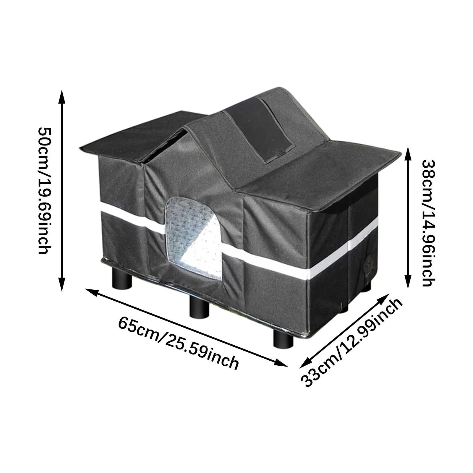 Outdoor Cat House Puppy Tent House Weatherproof Dog Kennels Cat Nest Homeless Pet Tent Wide Winter Shelter for Camping Kitten