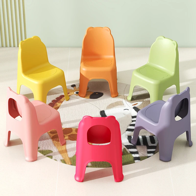 Stepladder Plastic chair for kids Anti slip desk chair for girls Children Home Portable kids chairs Space saving furniture