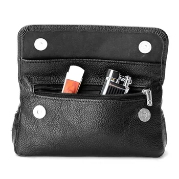 Nuova custodia portatile per tabacco custodia per pipa in pelle PU portasigarette borsa per tabacco custodia per porta carta per fumatori borsa a portafoglio