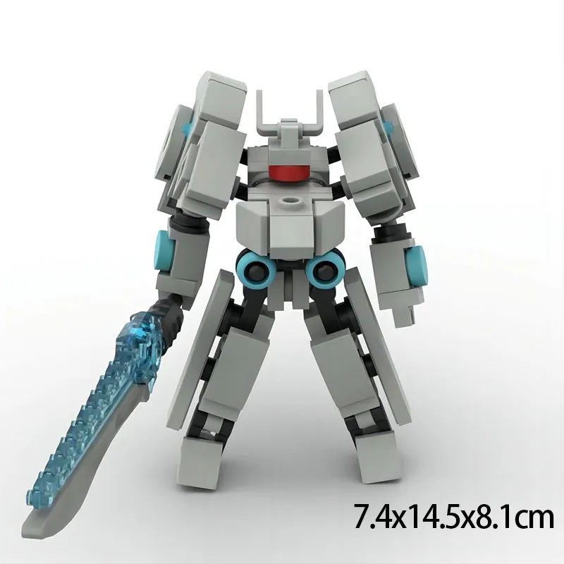 MOC Kids Puzzle Assembly Building Blocks Toys Small Exoskeleton Warrior Infinite Hurricane Mech Model Boy's Birthday_voghion.com