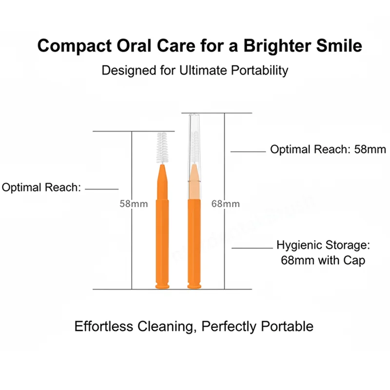 10pcs Interdental Brush For Dental Orthodontic Clean Between Teeth Cleaning Tools Soft Micro Brushes_voghion.com