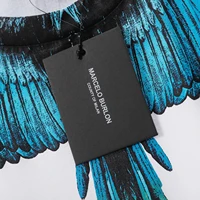 Hommes femmes MB marque ailes imprimer Marcelo Burlon Top qualité à manches courtes T-Shirts à séchage rapide T-Shirt sport décontracté Y2K rue 4
