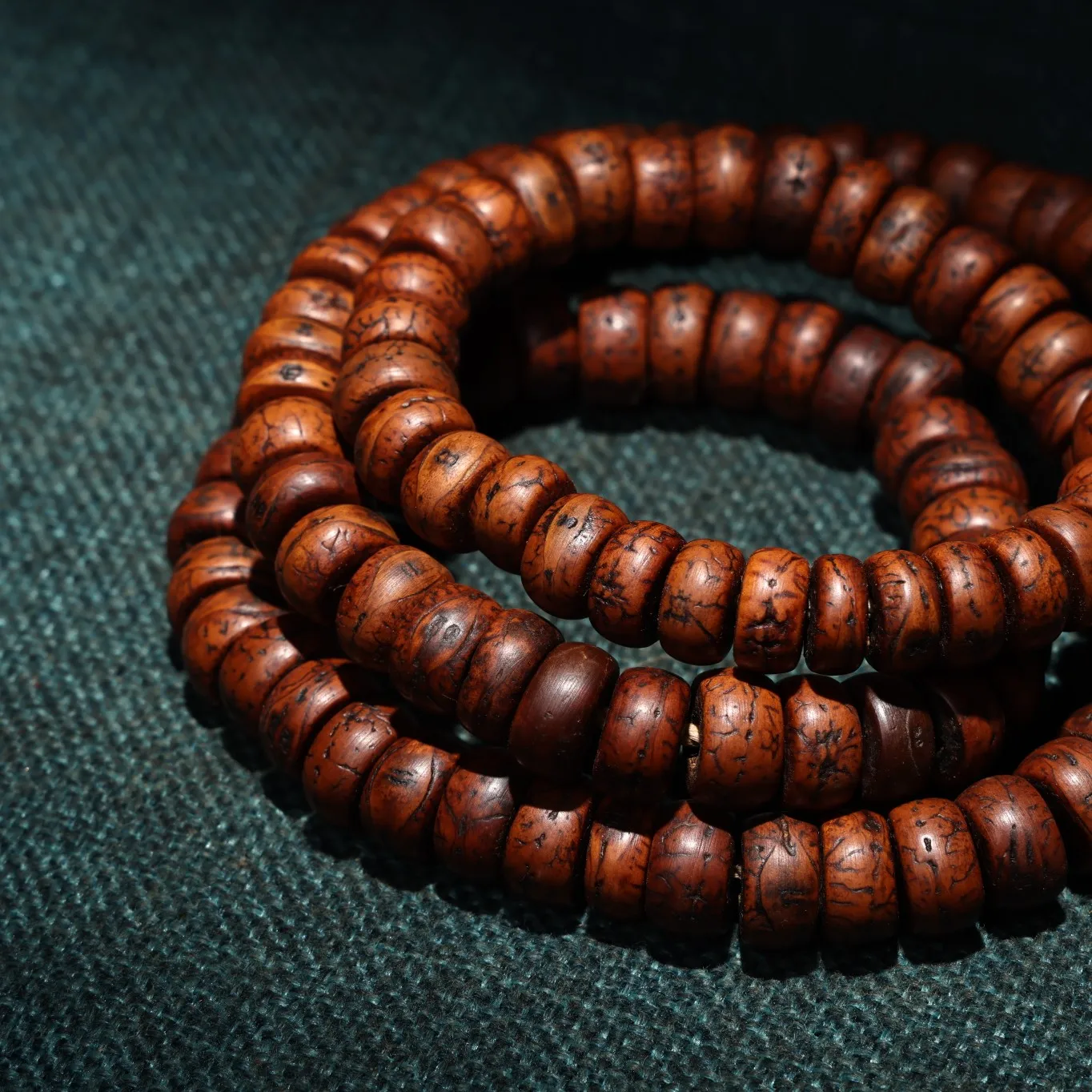 13"Tibetan Temple Collection Old Phoenix Eye Bodhi Beads 108 Buddha Beads Necklace Pendant Amulet  Worship Hall Town house 4