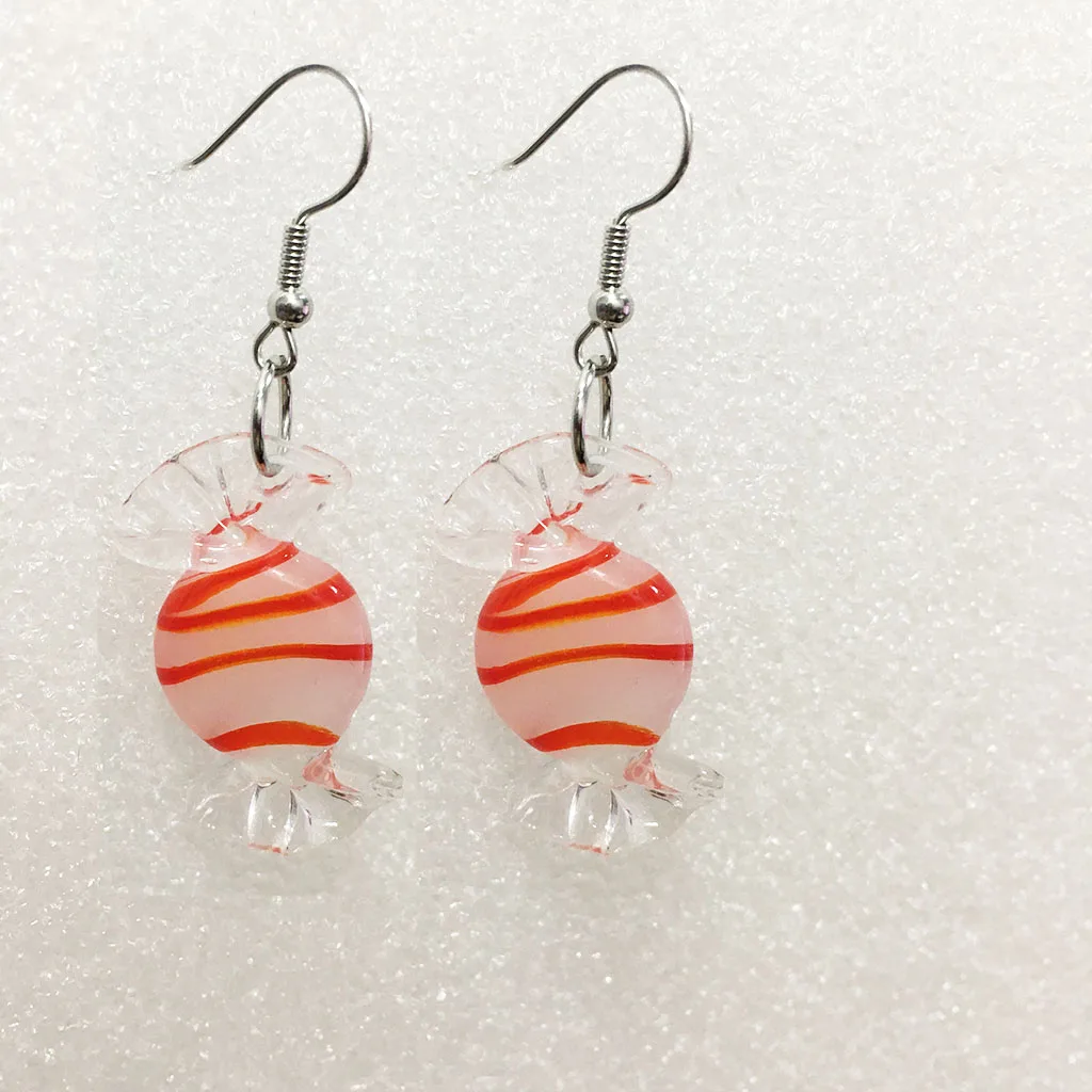 Серьги-подвески женские из муранского стекла, 15 х30 мм, 1 пара