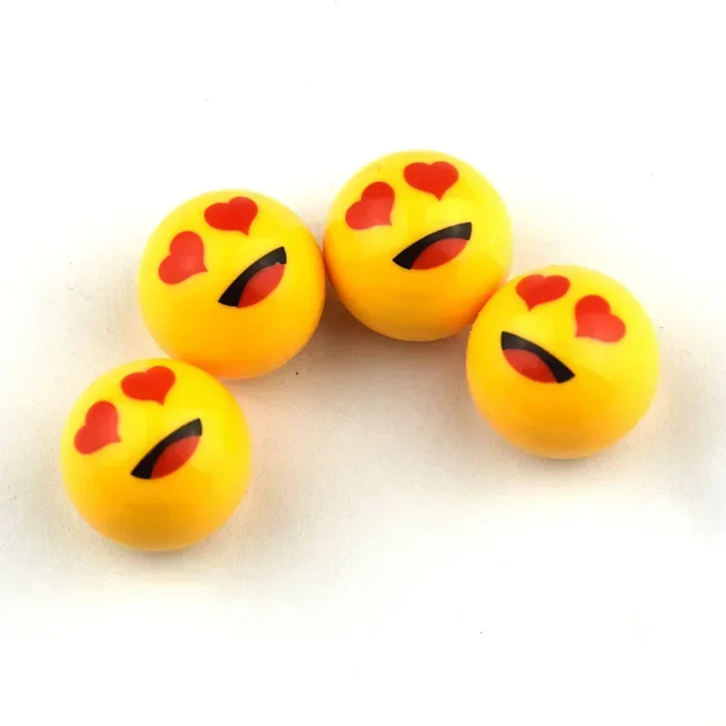 Aluminum Smiley Face Tire Valve Stem Caps - Set of 4