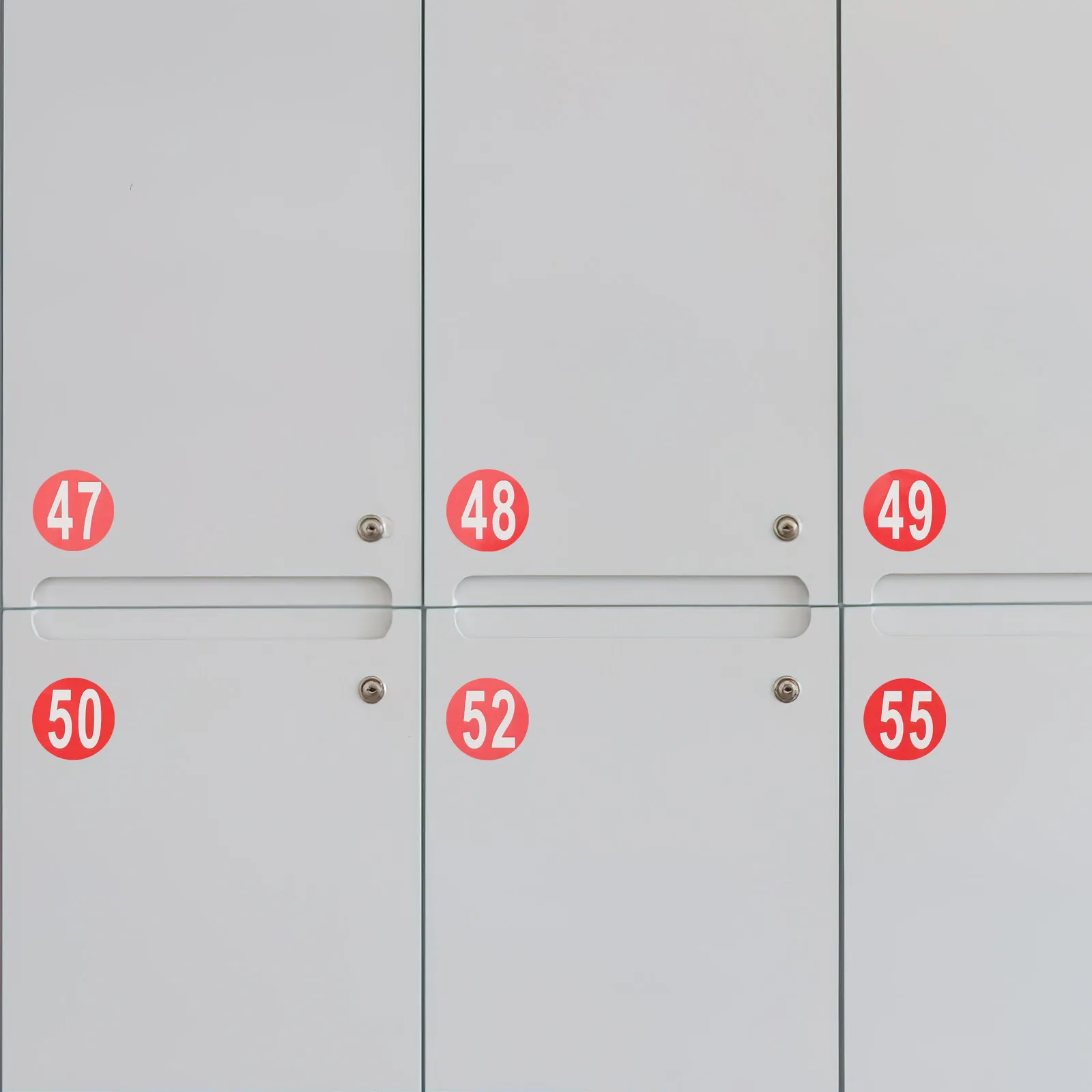4장의 숫자 스티커 1-80 파일 캐비닛, 책상, 사물함 정리용 전문가급 접착식 숫자 표시 스티커