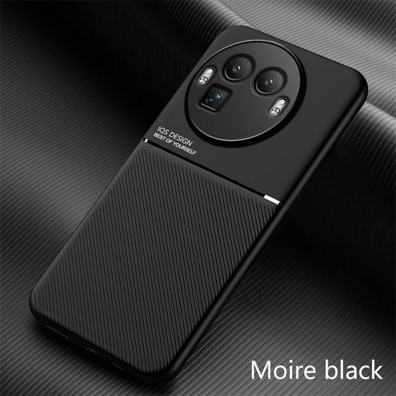 Luxury Magnetic Leather Phone Case – Soft Silicone Protective Back Cover