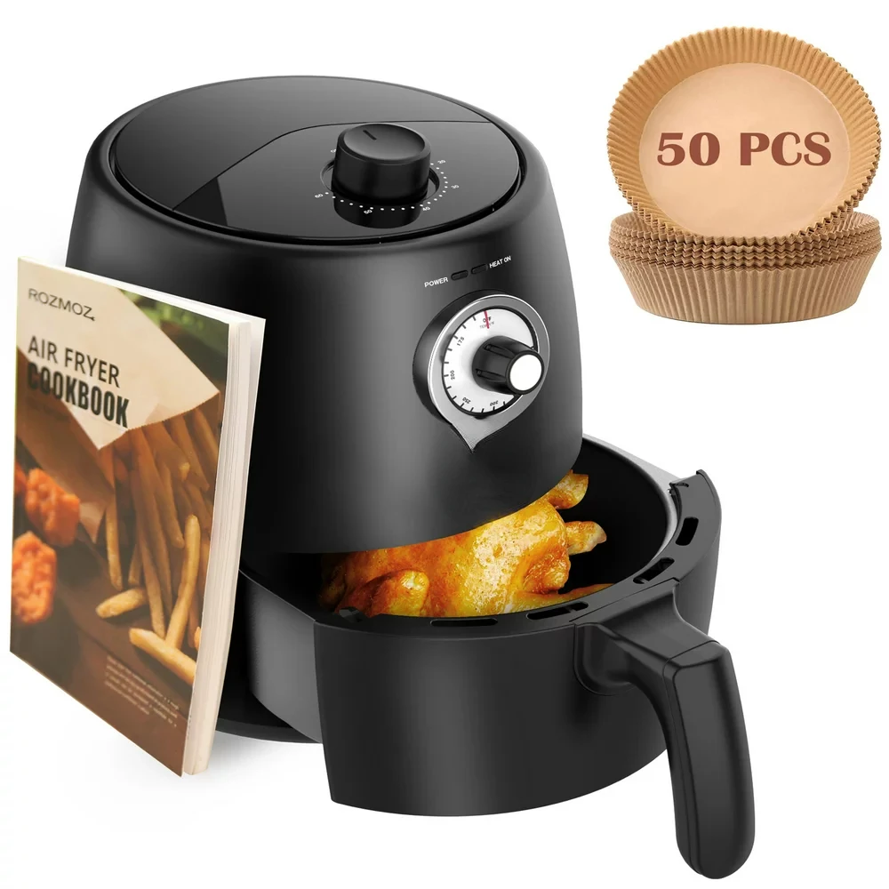 

Fryer 2Qt Air Fryer Oven With Time/Temp , Air Fryer Liner