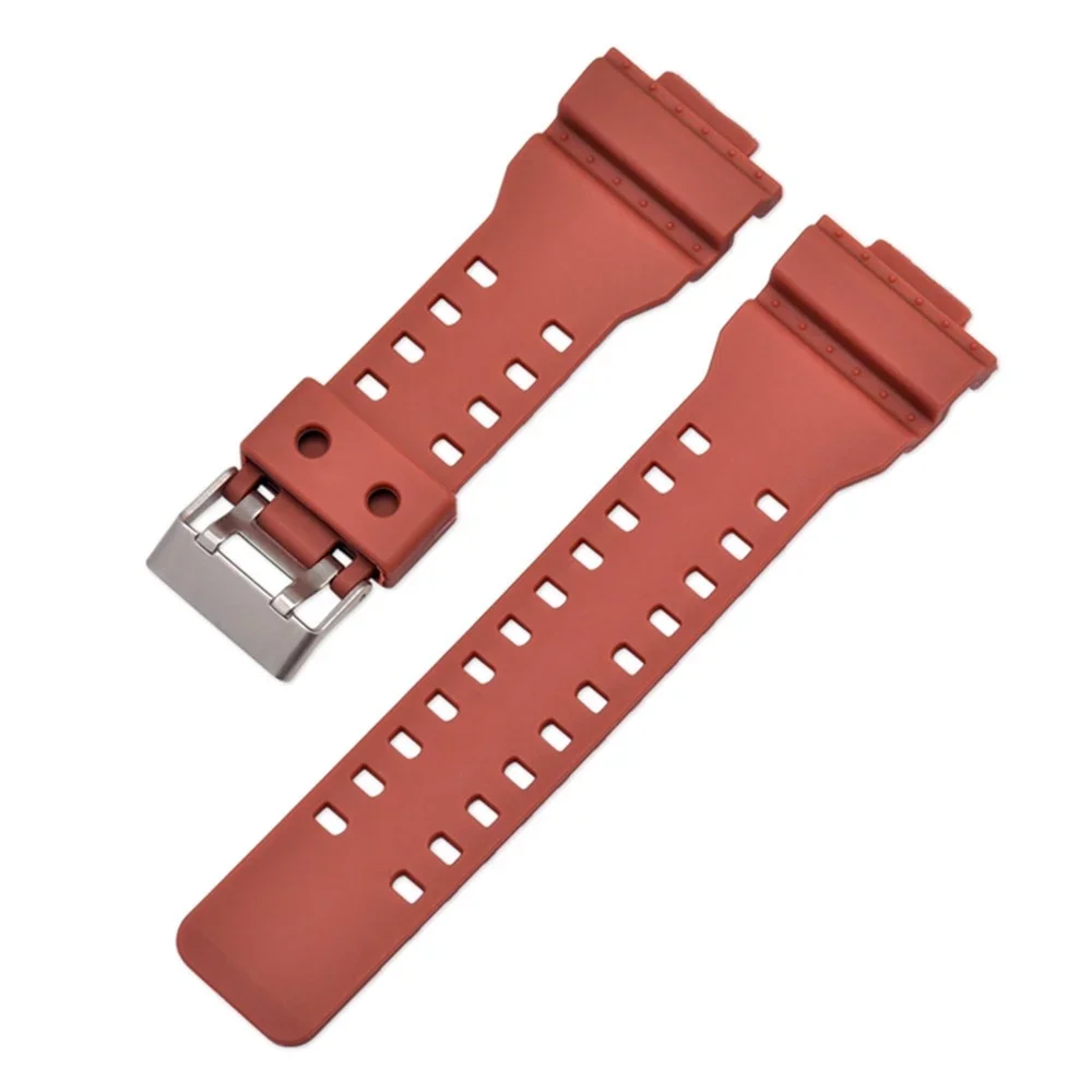 Black Silicone Replacement Bracelet Band Strap, 16mm Width