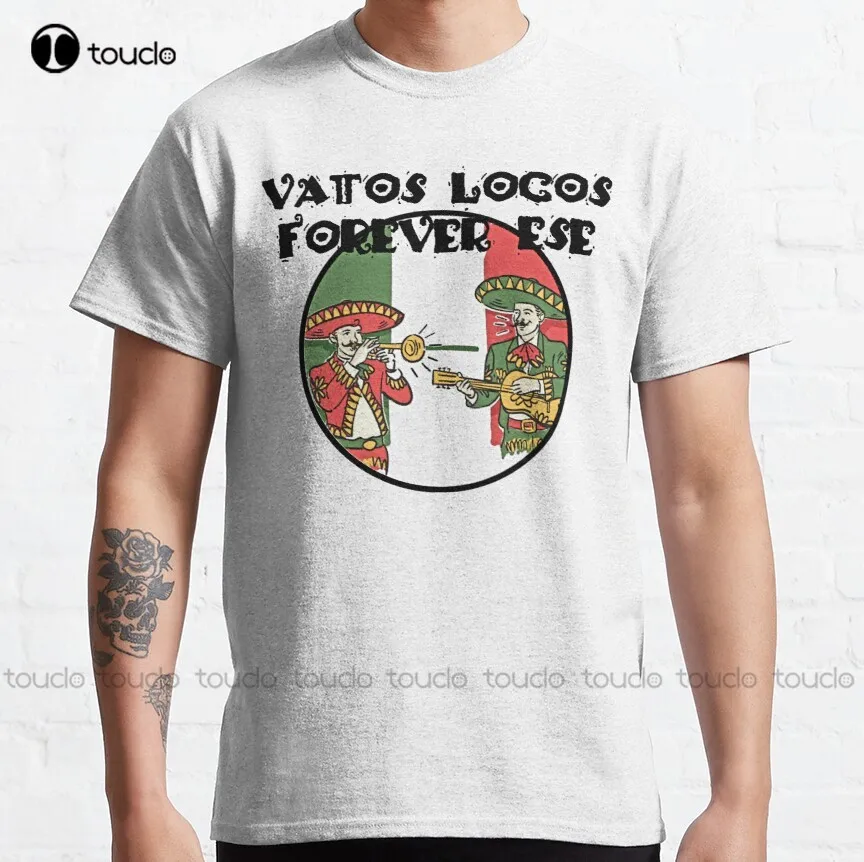 Vatos Locos Forever Ese Classic T-Shirt Mens Compression Shirt Funny Art Harajuku Streetwear Cartoon Tee Xs-5Xl Regalo Personalizzato Nuovo