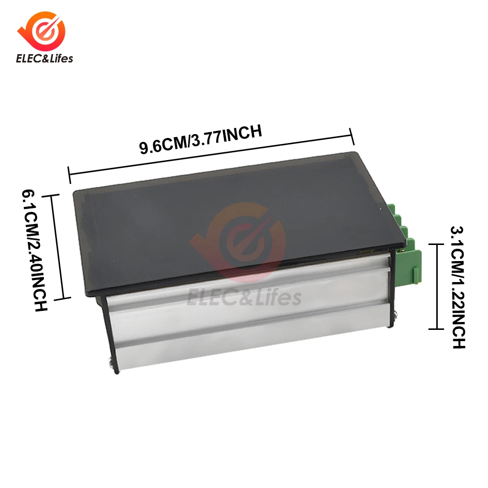 LCD Digital Display 0~ adjustable DC 6-60V 0-20A DC Motor Speed Controller Regulator PWM 6V 12V 24V 48V Forward Backward