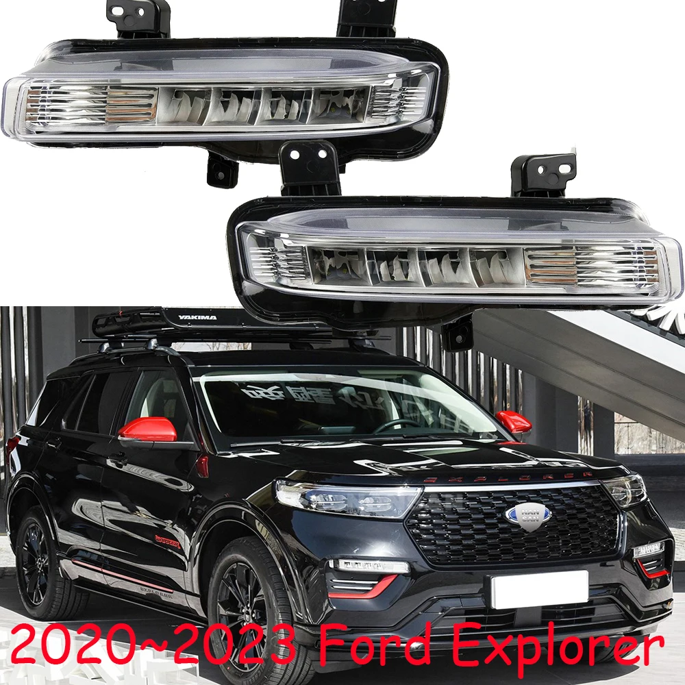 

car bumper headlight for Ford Explorer daytime light 2020~2023y DRL car accessories LED headlamp for Ford Explorer fog light