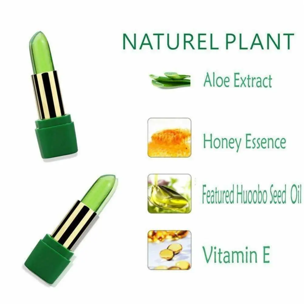 Aloe Vera Lippenstift Langanhaltender Feuchtigkeitsspendender Balsam_voghion.com