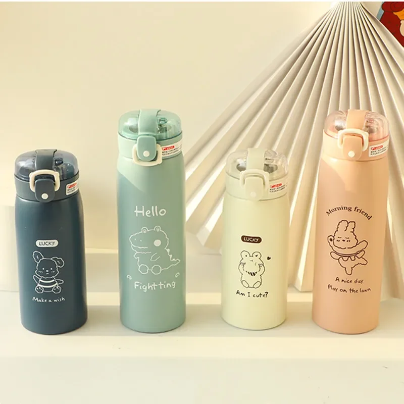 Kids Thermal Water Bottles Straws  Stainless Steel Thermos Children - Kids  Thermos - Aliexpress