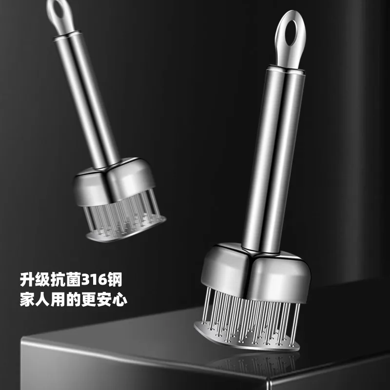 304 Stainless Steel Patting Poultry Tool Loose Meat Needle Hammer Beating Household Piercing Broken Tendons Spike Artifact