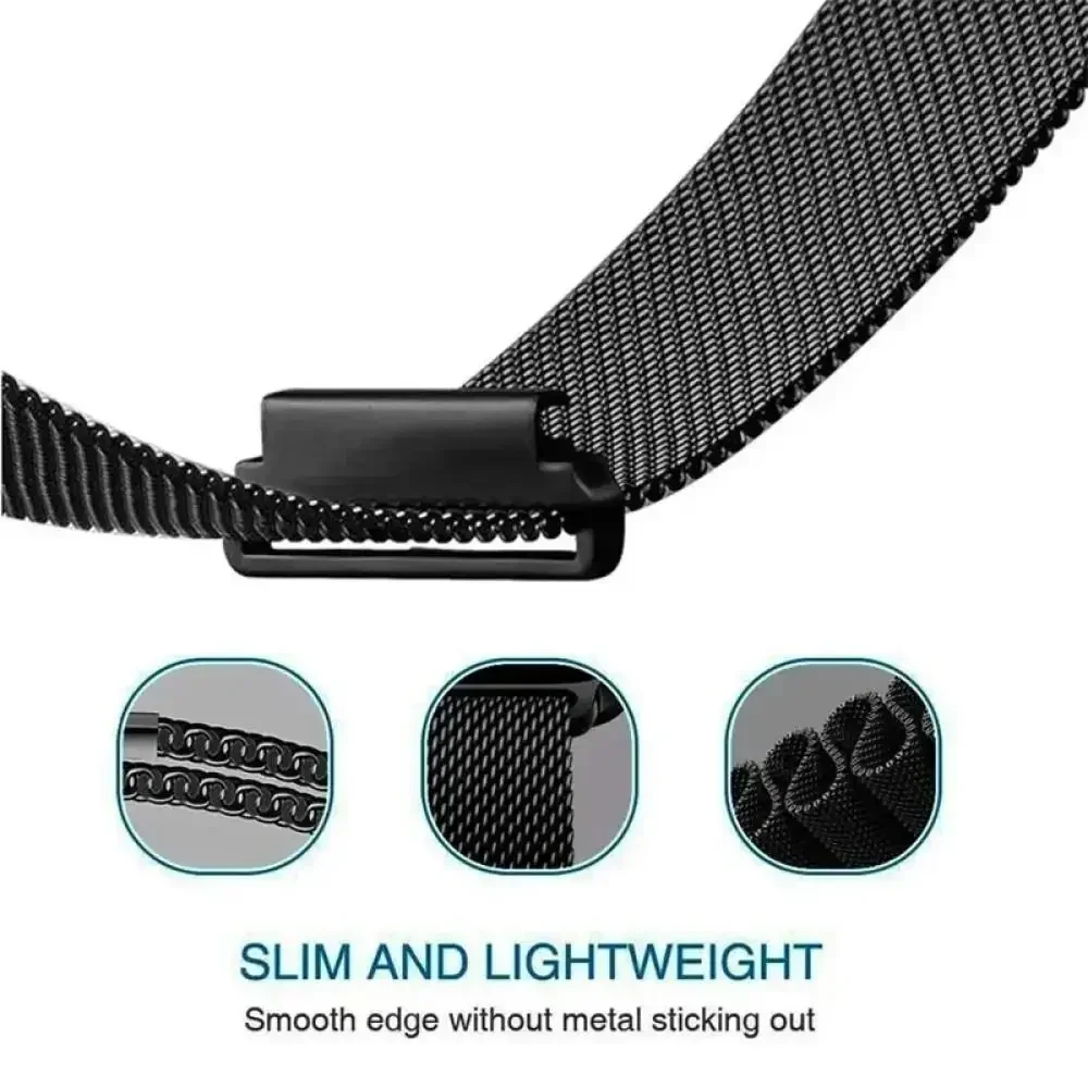Premium Milanese Loop Stainless Steel Strap - 22mm Bracelet Replacement Band