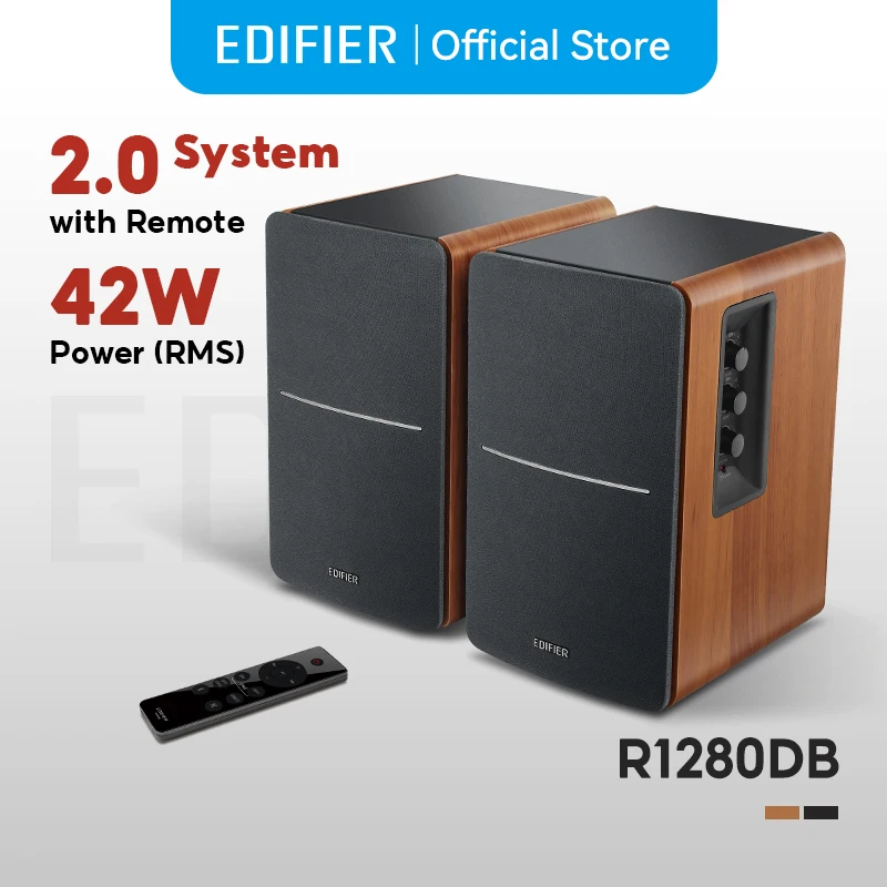 Edifier R1280DB/R1280Ts 2.0 アクティブブックシェルフ