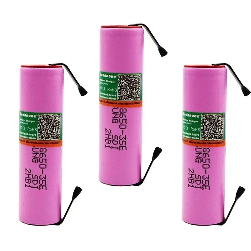 

samsung 18650 3500 mAh 13Adischarge INR18650 35E INR18650-35E 18650 li-ion 3.7 battery rechargeable battery + DIY nicke